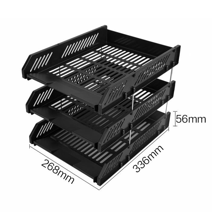 

DELI FILE TRAY / RAK FILE SUSUN BAHAN PLASTIK 2/3 TINGKAT E920X