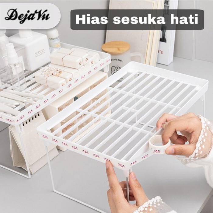 

Dejavu Rak Organizer Stationery Rak Penyimpanan Desktop Lipat Storage ATK Buku Meja Kantor HRM311
