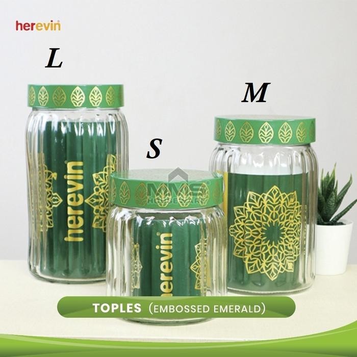 Pilihan- Herevin Toples Emerald / Stoples Lebaran / Tempat Kue
