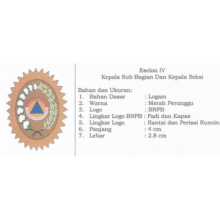 

JENGKOL/TANDA JABATAN BPBD ESELON IV