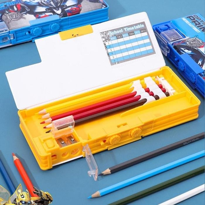 

KOTAK PENSIL ANAK LAKI LAKI KODE SANDI PENCIL CASE TEMPAT PENSIL TRANSFORMER PASSWORD MAGNET TEMPAT