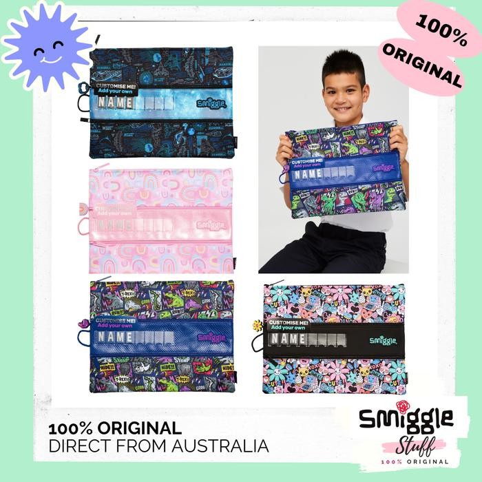 

ORIGINAL SMIGGLE A4 ID PENCIL CASE BRIGHT SIDE - TEMPAT PENSIL A4