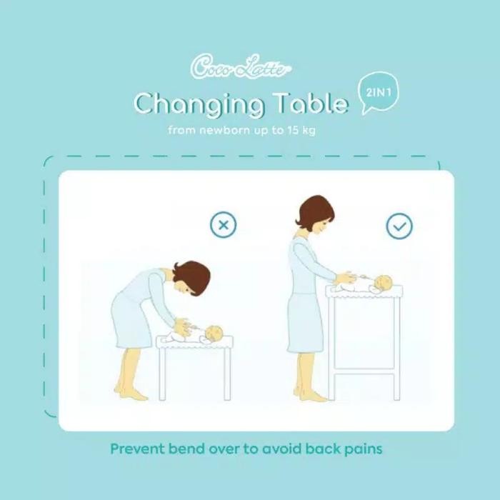 Baby Tafel Cocolatte / Changing table / meja mandi bayi