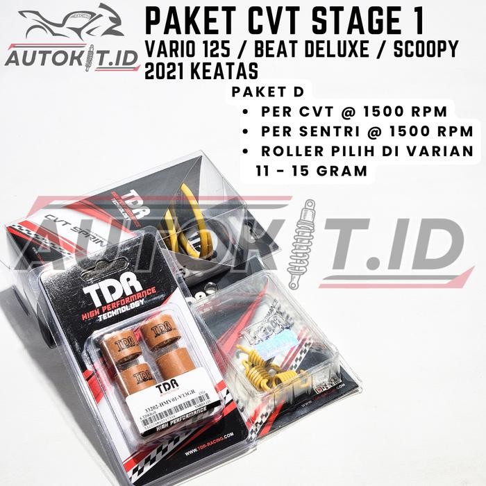 Terbaik Paket Kirian Cvt Tdr Untuk Vario 125 Techno / Kzr / Led Old / New - Beat Fi Esp / Beat