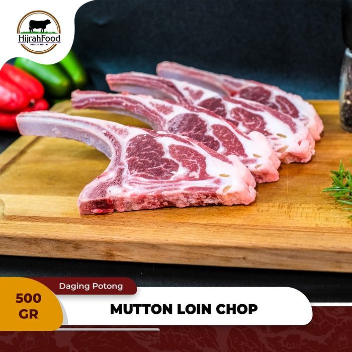 

Pilihan- Hijrahfood Mutton Loin Chop Bone-In Aus Daging Has Rusuk Domba