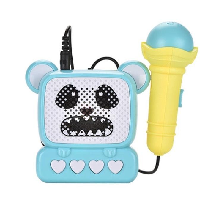 Mainan Anak Microphone Music Box Karaoke Dengan Microphone Koneksi Hp Mainan Anak Mainan Anak