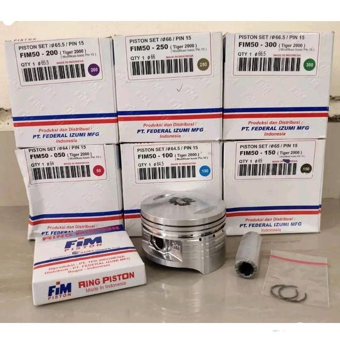 Pilihan- Piston Kit Fim Tiger Fim50 Std Os 0/50/100/150/200/250/300
