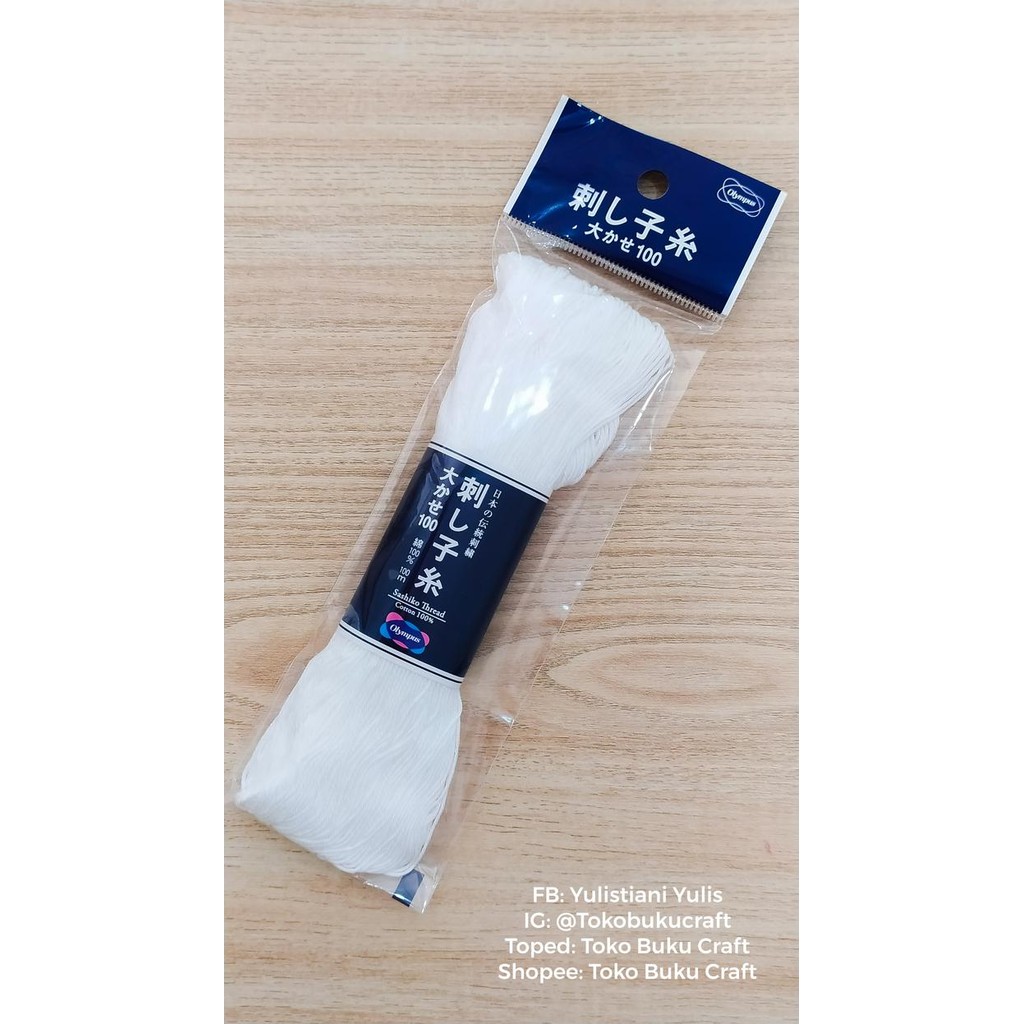 

BENANG SASHIKO OLYMPUS NO.1 WHITE 100 METER KODE 764