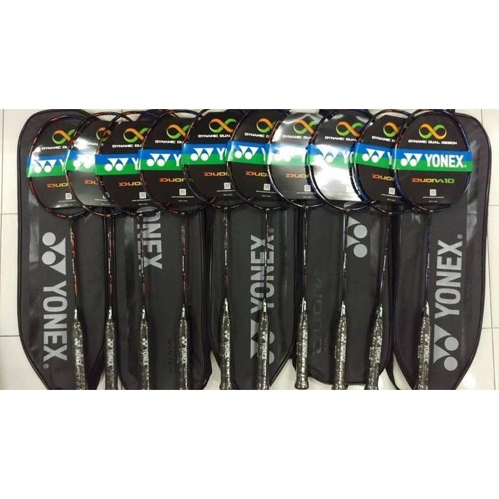 Raket Badminton Duora 10 LCW New Colour Black Blue Orange - Original