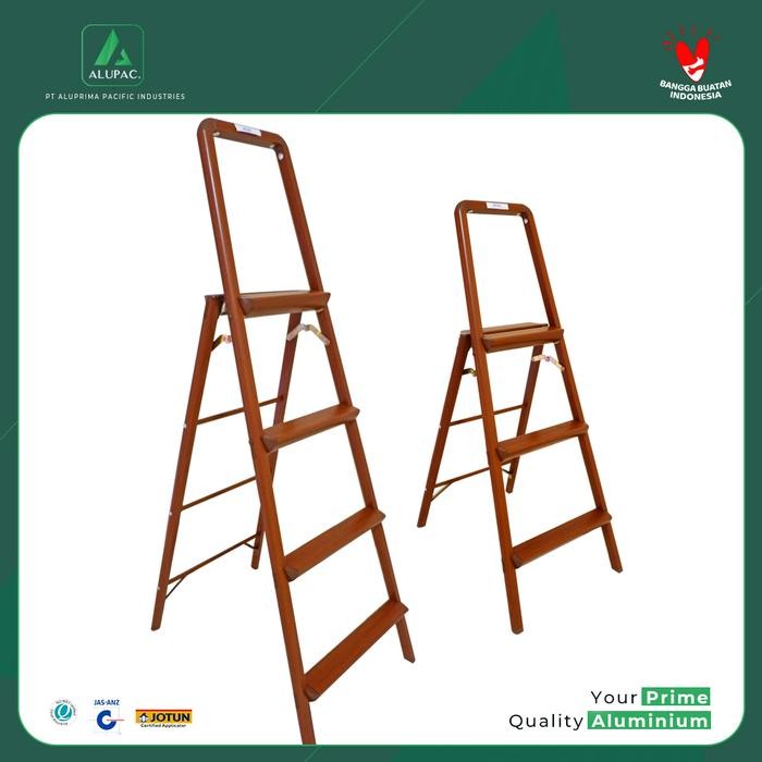 ALUPAC - MALIBU Tangga Lipat Aluminium Corada dengan Handle Pegangan