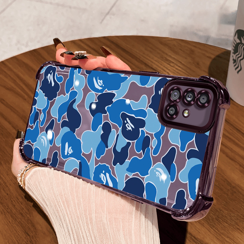 Casing Hp untuk Samsung A51 M40s Case Gelombang laut Kasing airbag Kesing Silikon Tipis  Softcase Pe