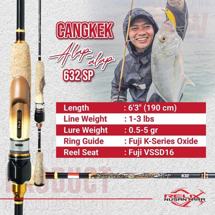 Joran Cangkek 1-3 lb 632 XUL Relix Nusantara