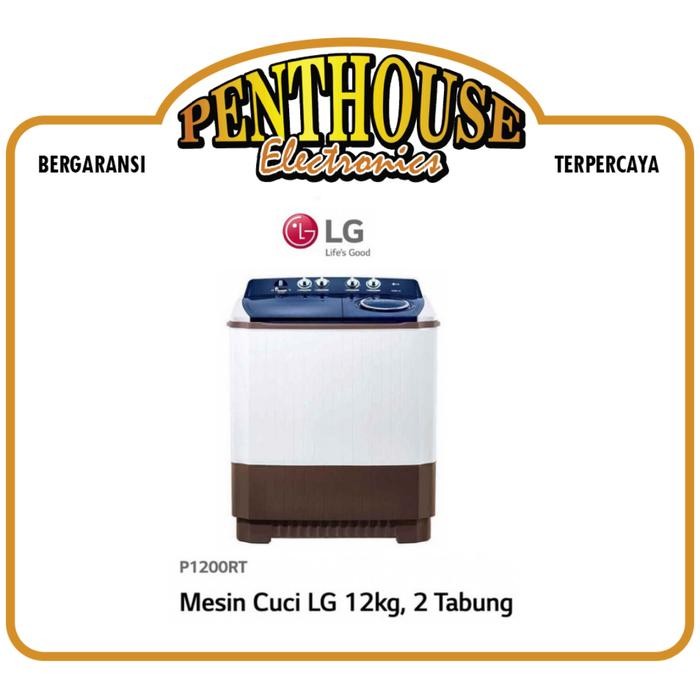 LG Mesin Cuci 2 Tabung 12KG P-1200RT / P1200RT / P 1200 RT