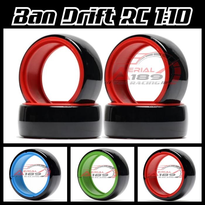 Stok Baru Ban Drift RC 1/10 wltoys hsp Tamiya sakura D4 D5 yokomo kyoso rims 1.9
