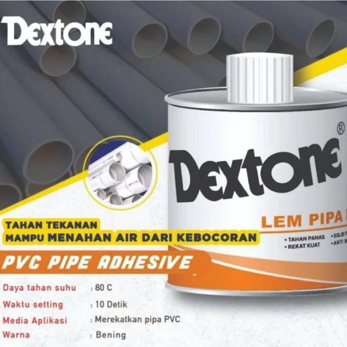 Terbaru Lem Pipa Dextone 100Gr Lem Pipa Kaleng Lem Pipa Pvc Dextone Kaleng Terlaris