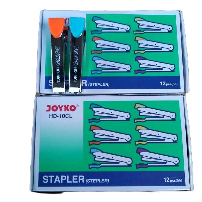 

HOT SALE! JOYKO Mesin Stapler HD-10CL Binder Stationery Ukuran Kecil 12 Pcs Box Stapler Steples SEO