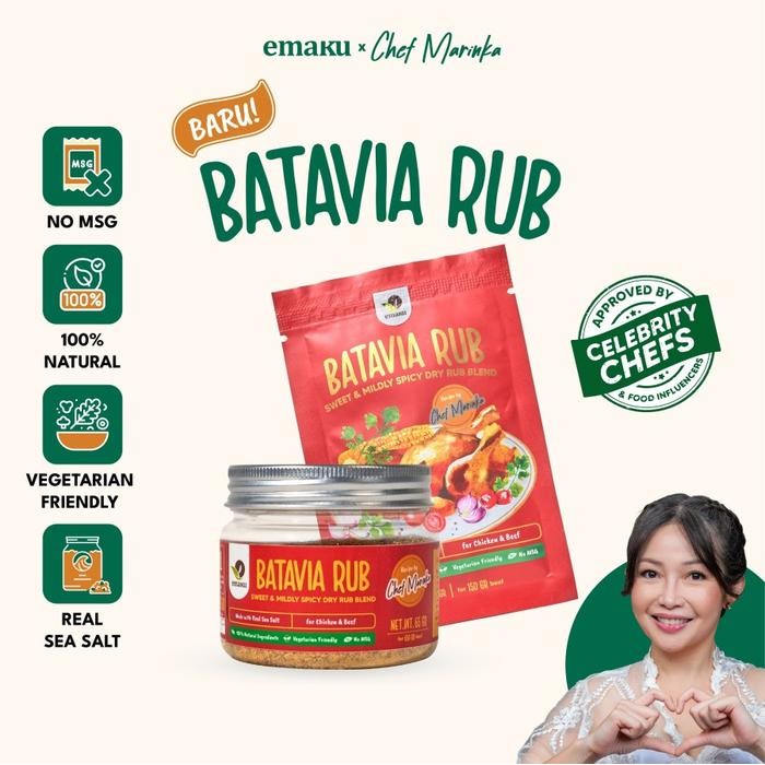 

Stok Baru Emaku BATAVIA DRY RUB / Bumbu Marinasi Rempah Sapi Ayam / Bumbu Masak
