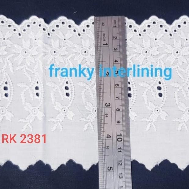 Renda Katun Super 2381 Lebar 12Cm Harga Per Meter