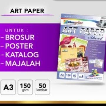 

Kertas Artpaper Art Paper Blueprint Blue Print A3 150 gsm isi 50 lbr