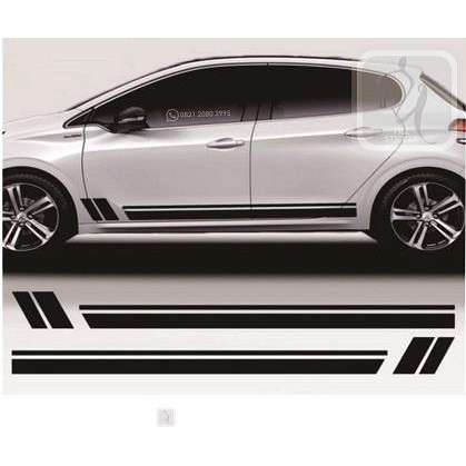 CUTTING STICKER MOBIL LINE SIMPLE STIKER BALENO JAZZ BRIO KIA RIO TOP
