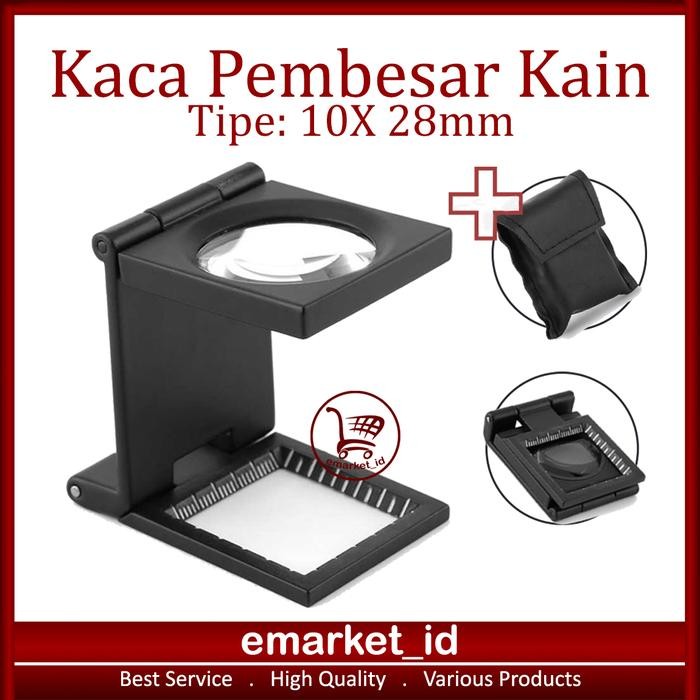 

SALE Kaca Pembesar Kain dan Percetakan 10X 28mm AG24/ Fabric and Printing