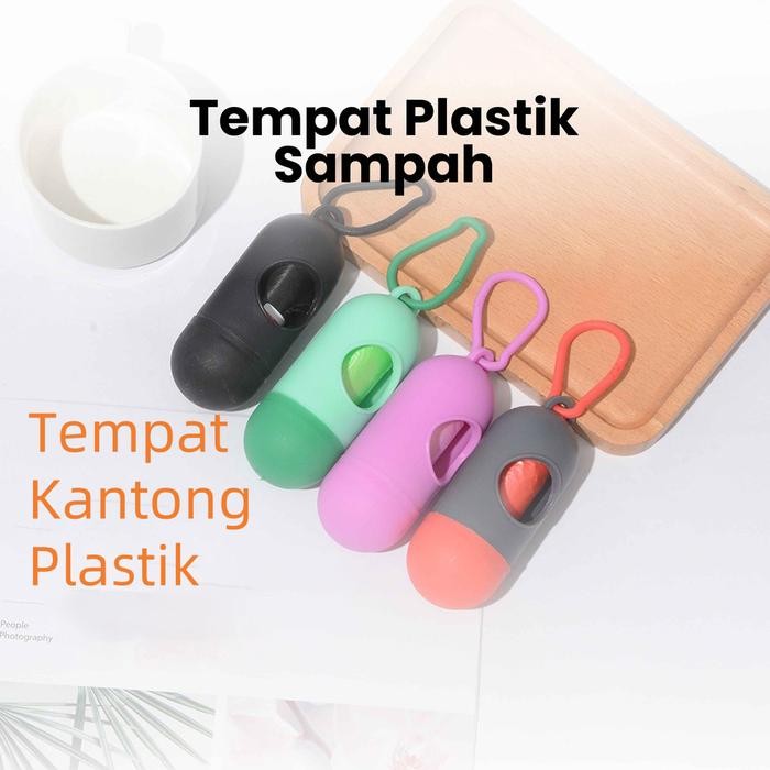 BAMBINO Dispenser Tempat Kantong Plastik Sampah Kotoran Hewan Anjing Kucing Tempat Kresek Sampah