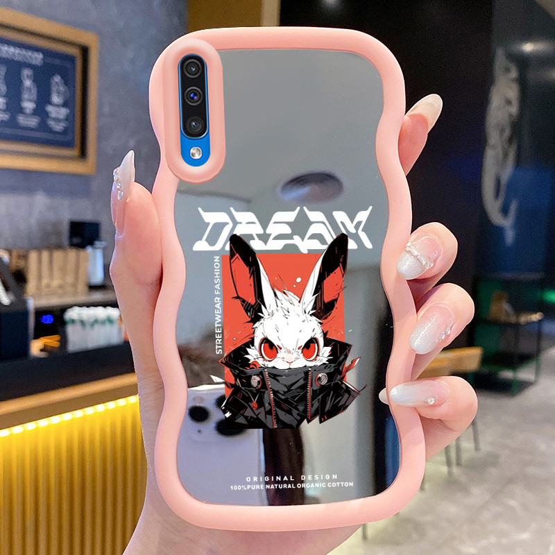 Casing Untuk Samsung A50 A50s A30s Case Casing Beruang yang rusak Pola HP Cesing Macaron Kasing Mirr