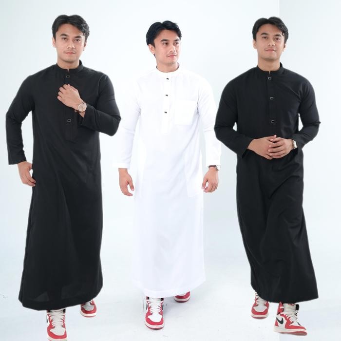 Pilihan- Jubah Gamis Slimfit Pria Muslim Gamis Pria Slimfit Jubah Gamis Pria Lengan Panjang