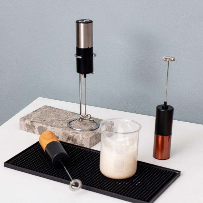 Milk Frother Baterai Home Barista - Hand Mixer Electric Pembuih Susu