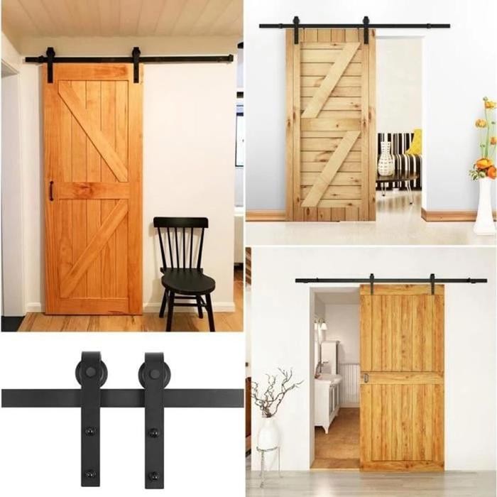 Pintu Geser Barn Door Sliding Besi Rel Pintu Geser Door Track
