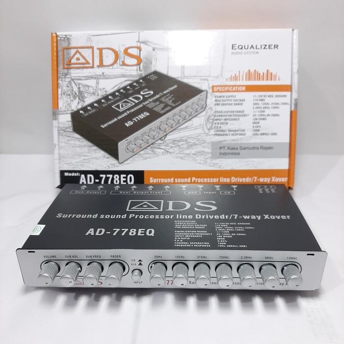 Ready EQUALIZER audio mobil ADS AD-778EQ