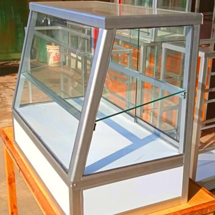 Meja wadah/tempat makanan-etalase kaca