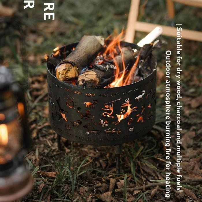 FIRE PIT / GRILL / BBQ TUNGKU KAYU BAKAR CAMPING NATUREHIKE NH21JJ102