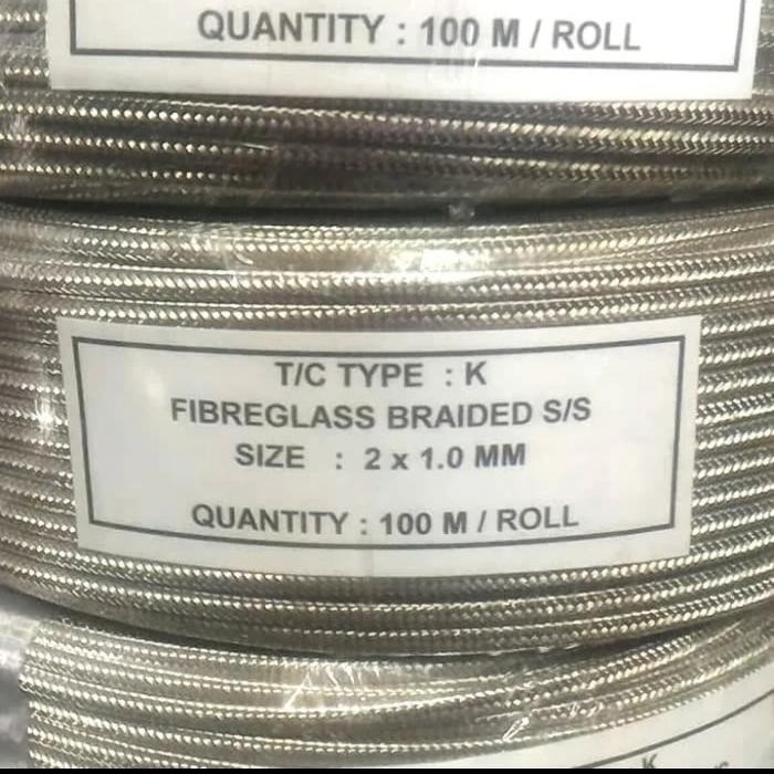 kabel type k / thermocouple K Size 2 x 1 mm. screen