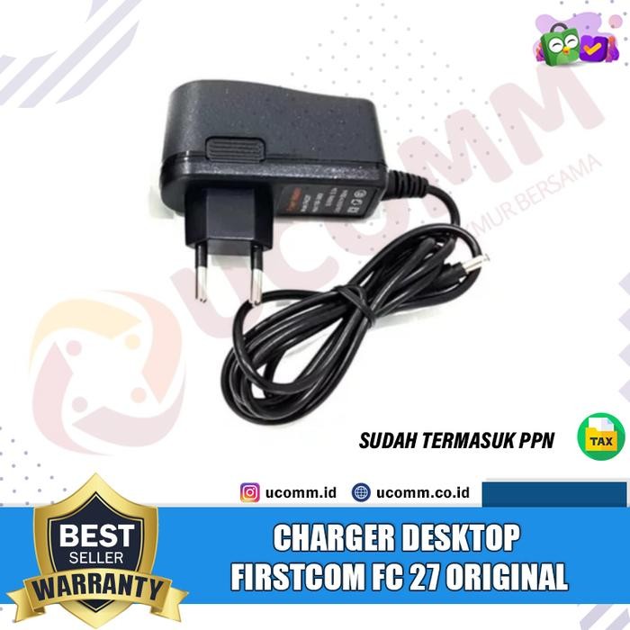 CHARGER DESKTOP FIRSTCOM FC 27 FC-27 FC27 CHARGER HT FIRSTCOM ORIGINAL