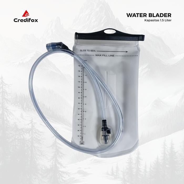Ready CREDIFOX Waterblader Kapasitas 1.5 Liter - Kantong air minum outdoor - Botol minum lipat