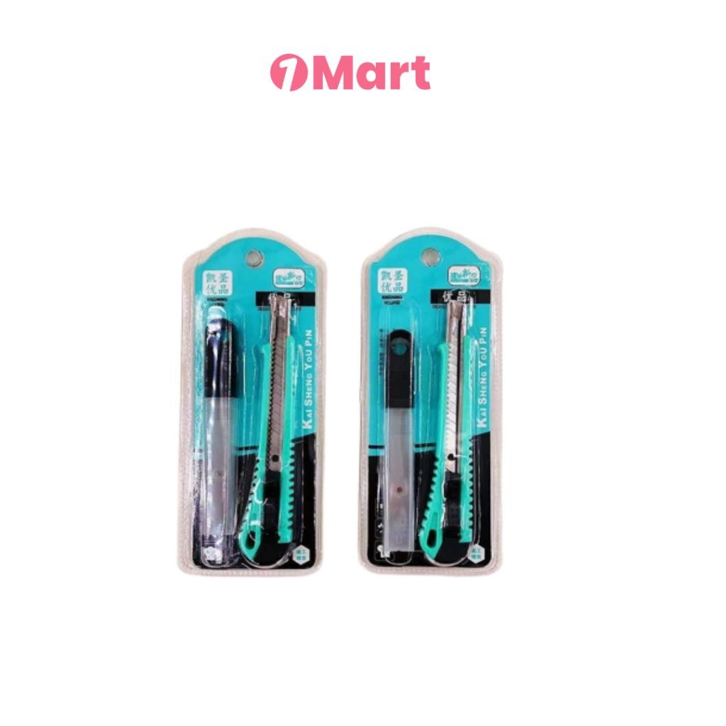 

1MART Cutter Warna Hijau + Refill Pisau