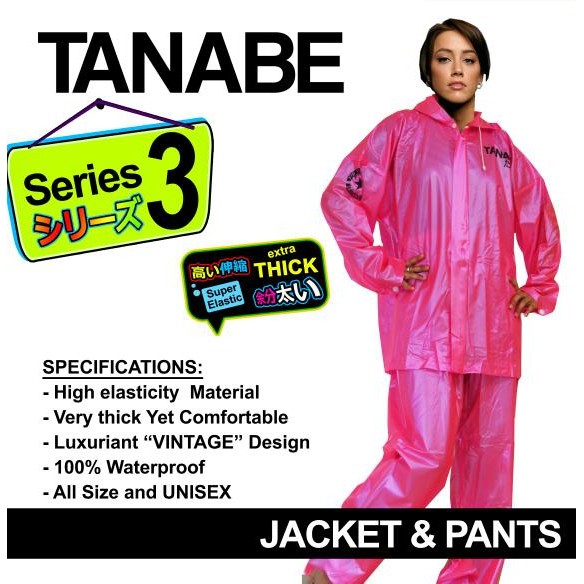 Jas Hujan PVC Tanabe S3 ( Wanita)
