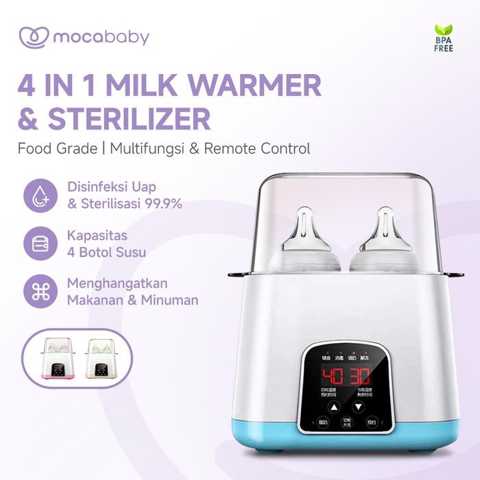 Mocababy Sterilizer Botol Bayi Multifungsi Alat Steril Dan Penghangat Botol Susu Minum Bayi Dengan