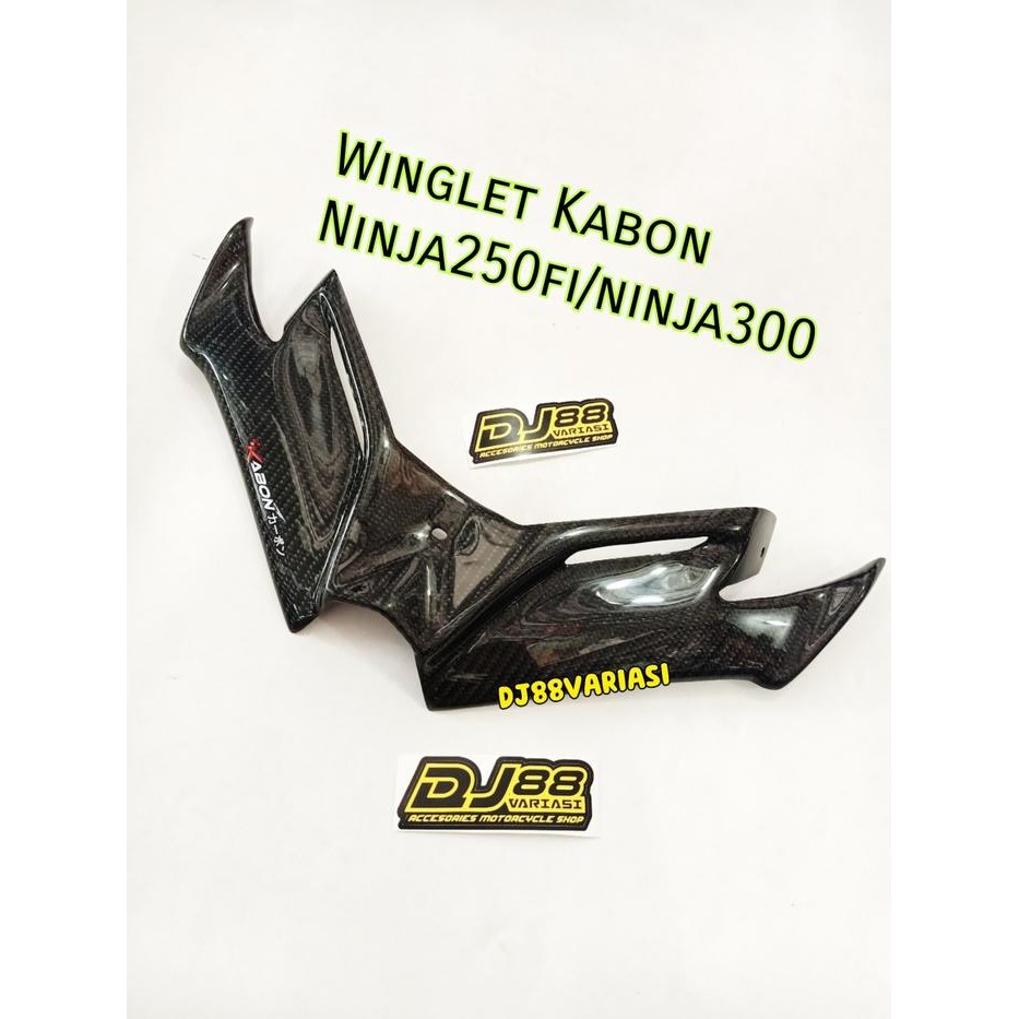 Banyak Dicari Winglet Kabon Ninja 250 Fi Old Winglet Carbon Kevlar Ninja250Fi 300 Terlariss 