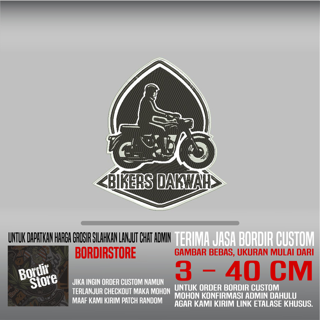 BORDIR STORE PATCH BST-182 BIKERS DAKWAH