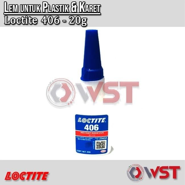 Loctite 406 - 20 gram - Lem Multifungsi - Lem Karet - Lem Plastik