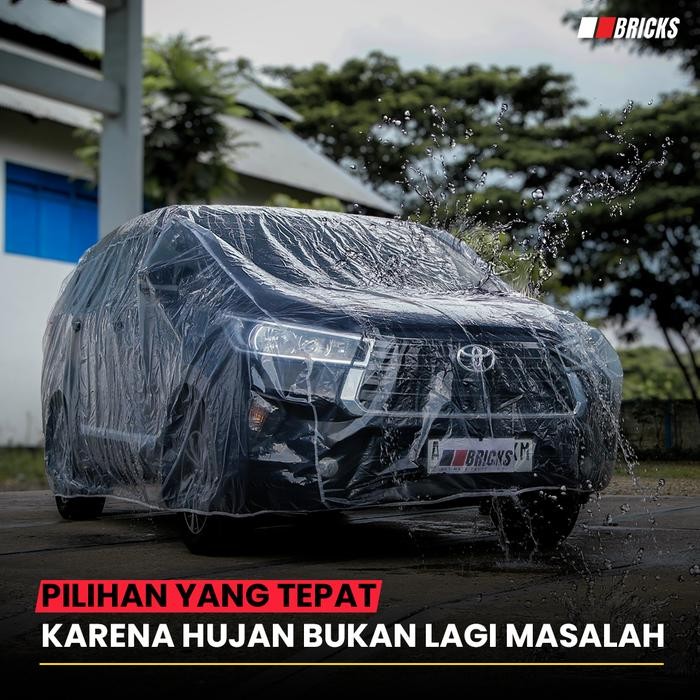 Sarung Mobil Innova Plastik Body Cover Mobil Innova lama Transparan