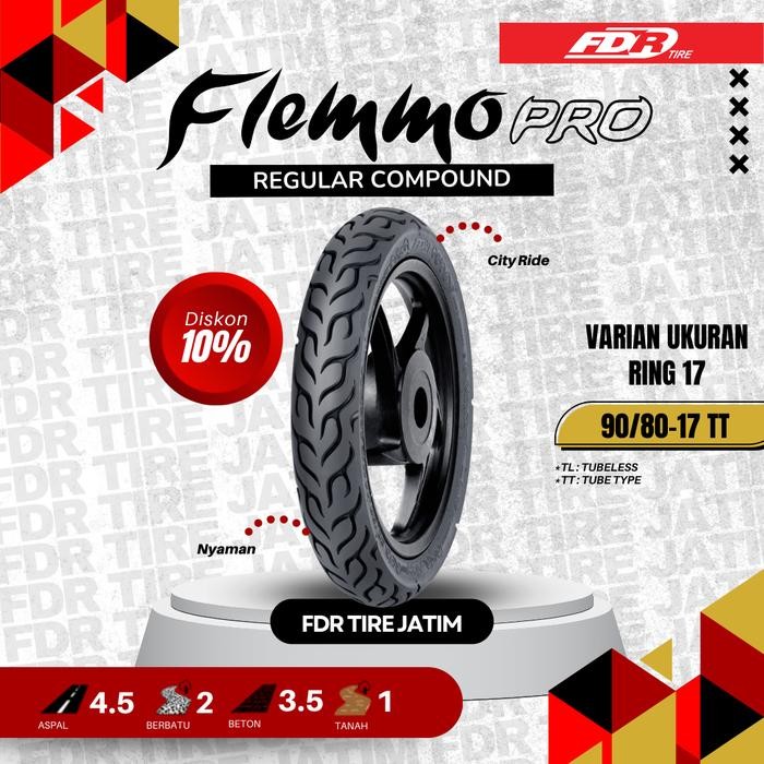 FDR TT FLEMMO PRO 90/80-17 Ban Motor Ring 17 - Non Tubeless