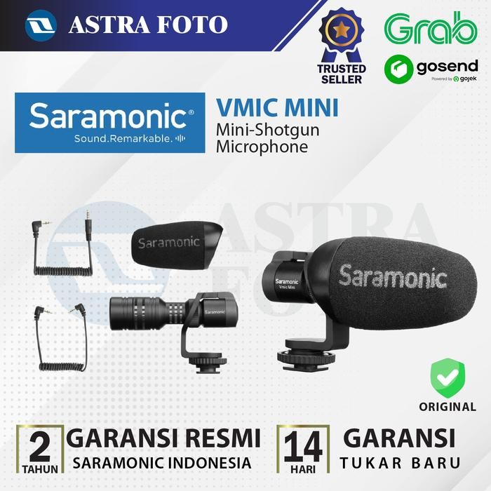 PROMO SARAMONIC VMIC MINI MIC DSLR MIRRORLESS SMARTPHONE MICROPHONE VLOG