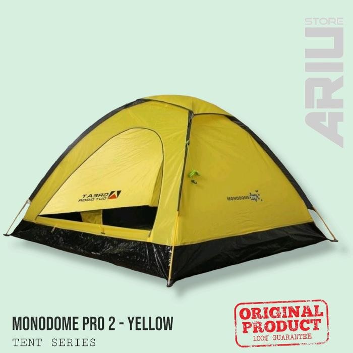 TENDA CAMPING ONE LAYER GREAT OUTDOOR MONODOME PRO TENT - YELLOW