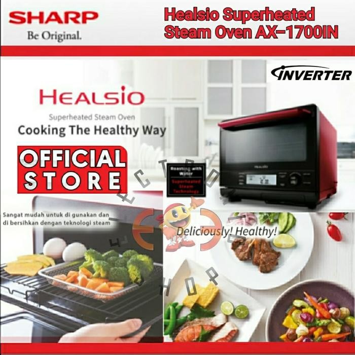 Sharp AX 1700IN - Healsio Superheated Steam Oven 31L - AX1700IN