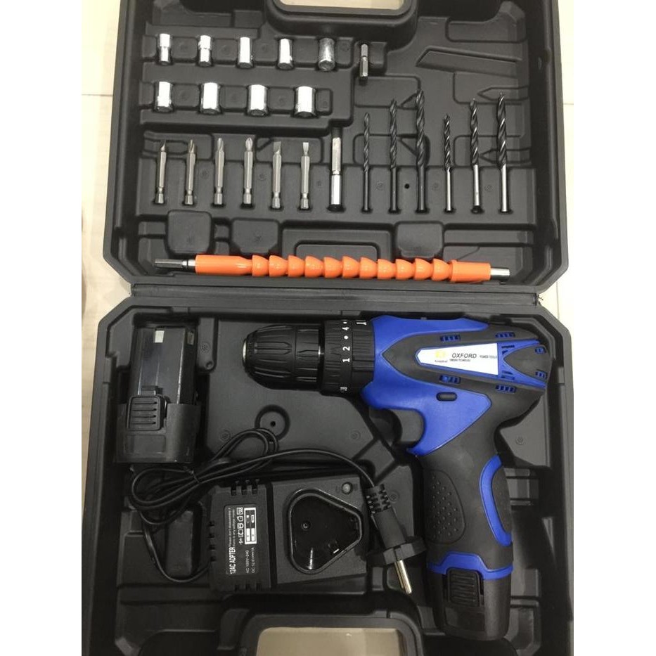 Bor Cordless 10Mm Baterai Bor Cas Bor 2 Baterai 12 Volt