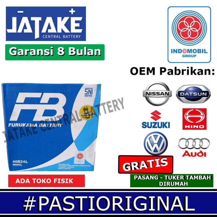 Aki basah Ns60L Furukawa FB Premium 12V 45Ah