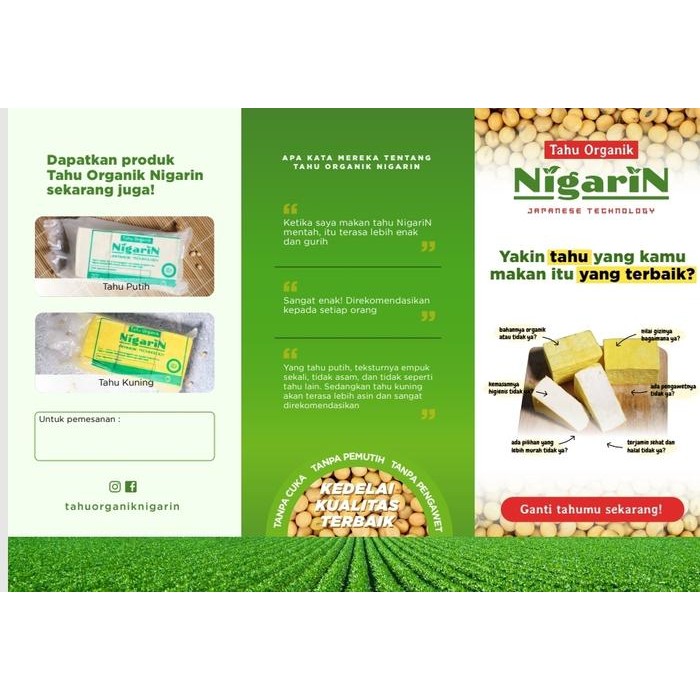Segar&amanah- Tahu Organik Non Gmo Nigarin Japanese Technology